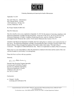 MN Veterans Home Luverne - 2014