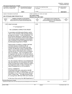 MN Veterans Home Fergus Falls - 2011