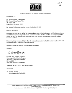 MN Veterans Home Fergus Falls - 2012