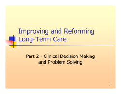 Module 2 - Clinical Decision Making and Problem Solving (PDF: 392KB/66 pages)