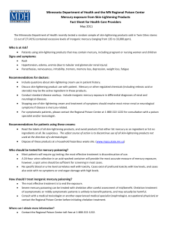 Mercury poisoning from skin lightening products (PDF:275KB/1 page)