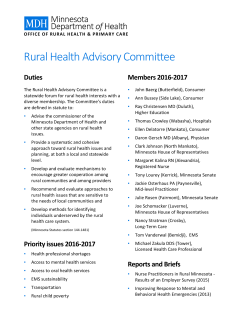 Rural Health Advisory Committee (PDF: 56 KB/1 page)
