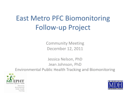December 2011 Community Meeting Presentation
