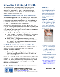 Silica Sand Mining and Health (PDF: 247KB/2 pages)