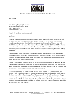 Letter Health Consultation, June 2014(PDF: 114KB/5pages)