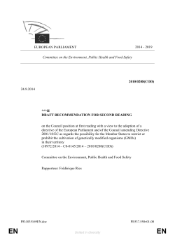 second reading of a proposal