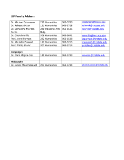 LLP Faculty Advisers