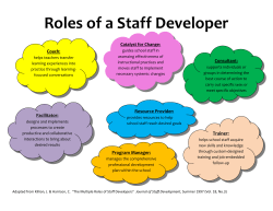 Roles of a Staff Developer