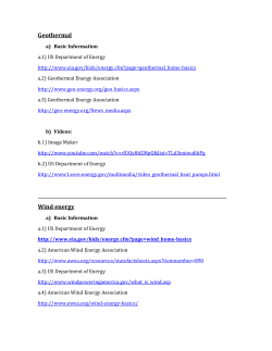 Energy Websites