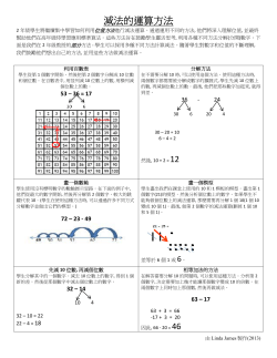 Strategies for Subtraction
