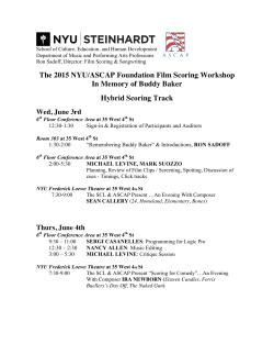 See the 2015 Hybrid Scoring Track schedule.