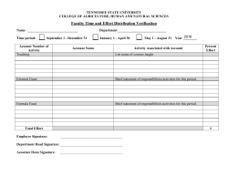 Faculty Workload Form