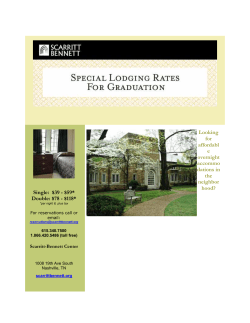 Housing for Piano Competition contestants