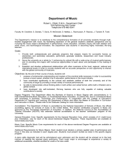 Music Department Catalog