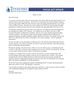 3-25-16 Update on Focus