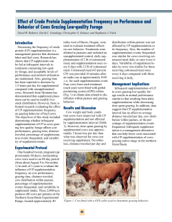 Effect of crude protein supplementation frequency on performance and behavior of cows grazing low-quality forage.