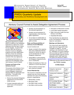 Spring 2007, April 1, Volume 1, Issue 2 (PDF: 193KB/6 pages)