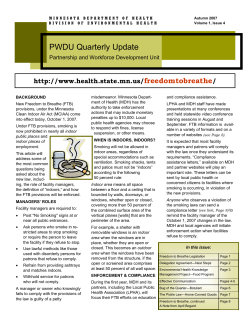 Autumn 2007, October 1, Volume 1, Issue 4 (PDF: 226KB/8 pages)