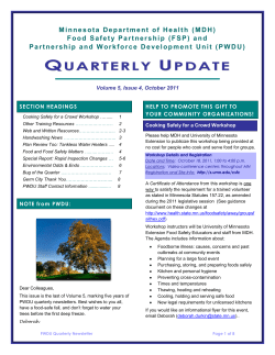 Autumn 2011, October 1, Volume 5, Issue 4 (PDF: 839KB/8 pages)