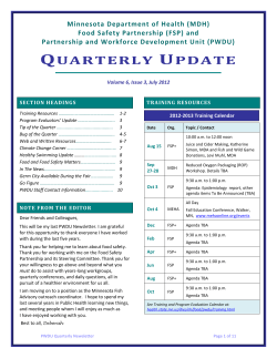 Summer 2012, July 1, Volume 6, Issue 3 (PDF: 271 KB/11 pages)