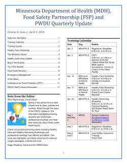 Spring 2014, April 1, 2014, Volume 8, Issue 2 (PDF: 548KB/11 pages)