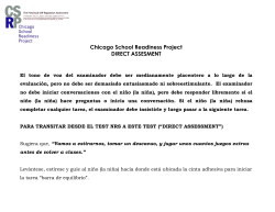 PSRA Script in Spanish