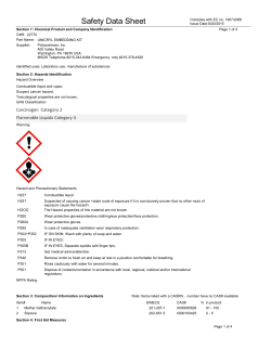 Material Data Safety Sheet