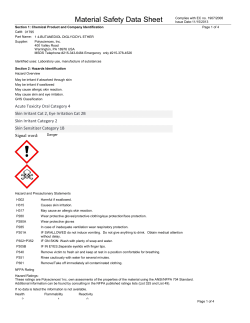 Material Safety Datasheet 01795 (PDF)