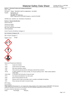 Material Safety Datasheet 01595 (PDF)