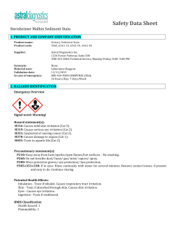 Material Data Safety Sheet