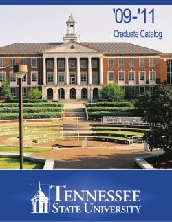 Graduate Catalog 2009-2011