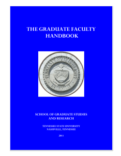 Graduate Faculty Handbook