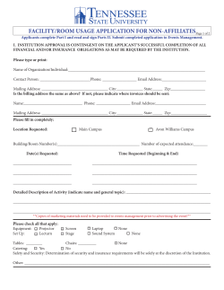 Application for Non-Affiliates