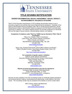 Title IX Notification