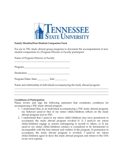 Family Member/Non-Student Companion Form