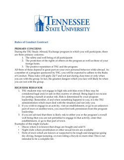 Rules of Conduct Contract Form