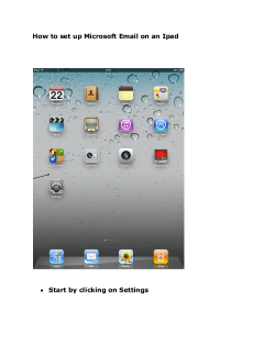 IPAD -Sync Email to TSU Outlook Email