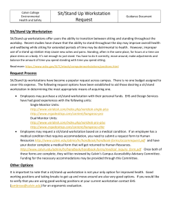 Guidance for Stand Up Workstation Request (PDF)