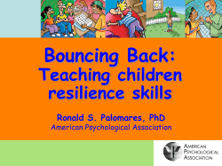 Teaching Children Resilience Skills