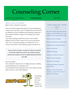 Counselor's Corner Newsletter