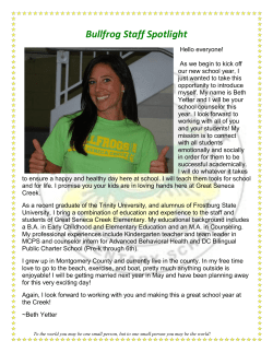 Meet Your New School Counselor, Ms. Wert