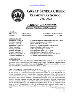 General Policies and Procedures