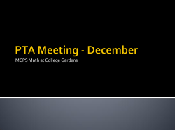 MCPS Math at College Gardens