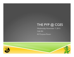 PYP at College Gardens