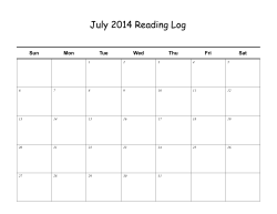 Reading Calendars