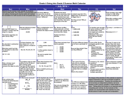 Math Calendars