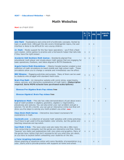 Math Websites