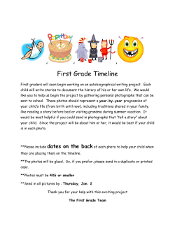 2013 First Grade Timeline Assignment