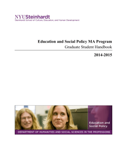 Graduate Student Handbook