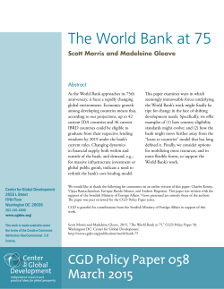 The World Bank at 75